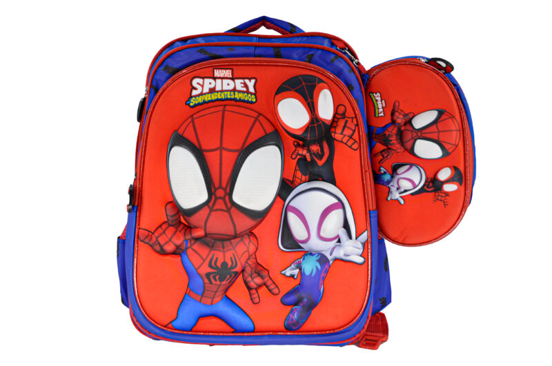 Sac à Dos Spidey 16"+ Lunchbox et Trousse – Image 2