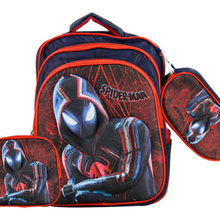Sac à Dos Spiderman 16"+ Lunchbox et Trousse