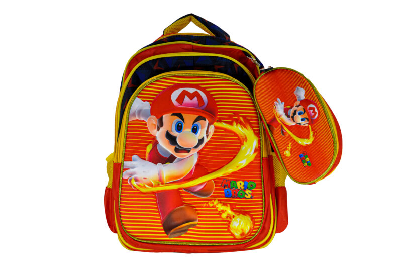 Sac à Dos Mario 16"+ Lunchbox et Trousse – Image 2