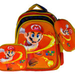 Sac à Dos Mario 16"+ Lunchbox et Trousse