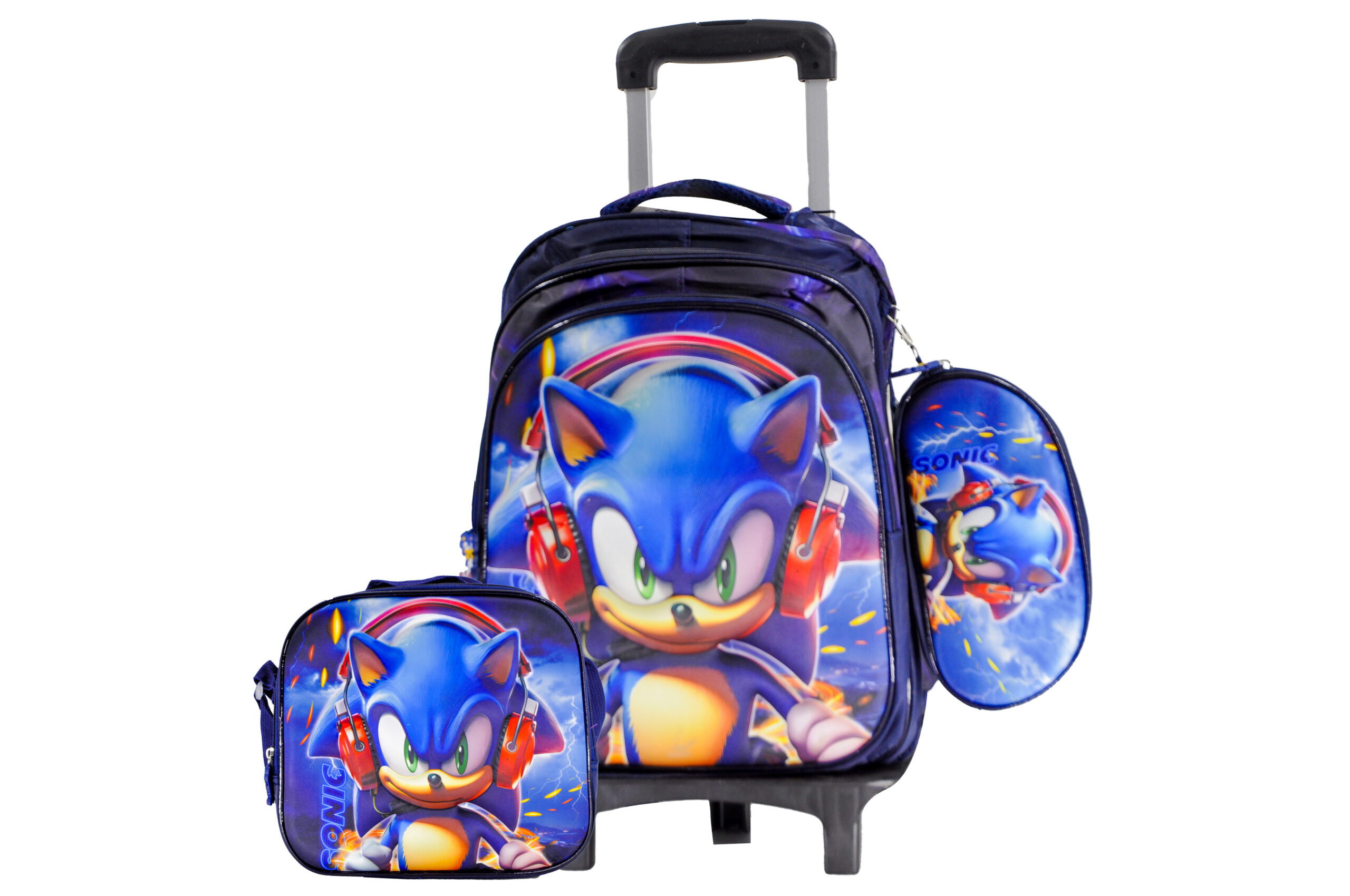 Sac à Dos Sonic 15"+ Lunchbox et Trousse