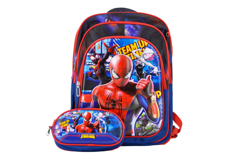 Sac à Dos Spiderman 18"+ Lunchbox et Trousse (Le chariot est vendu séparément) – Image 2
