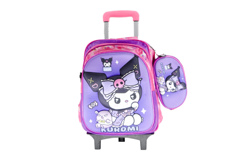 Sac à Dos Kuromi 15"+ Lunchbox et Trousse – Image 2