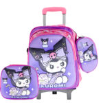 Sac à Dos Kuromi 15"+ Lunchbox et Trousse