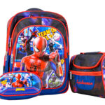 Sac à Dos Spiderman 18"+ Lunchbox et Trousse (Le chariot est vendu séparément)