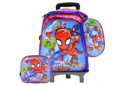 Sac à Dos Spiderman 15"+ Lunchbox et Trousse