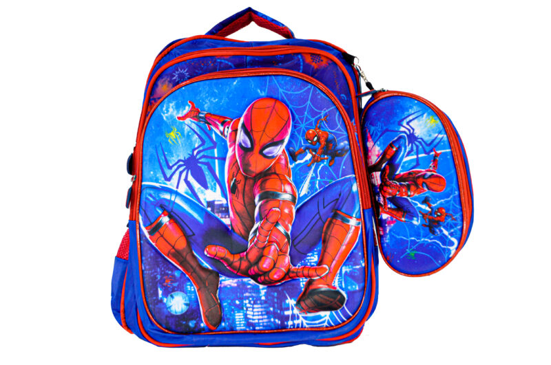 Sac à Dos Spiderman 16"+ Lunchbox et Trousse – Image 2