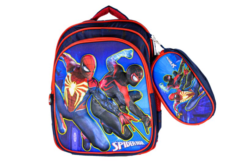 Sac à Dos Spiderman 16"+ Lunchbox et Trousse – Image 2