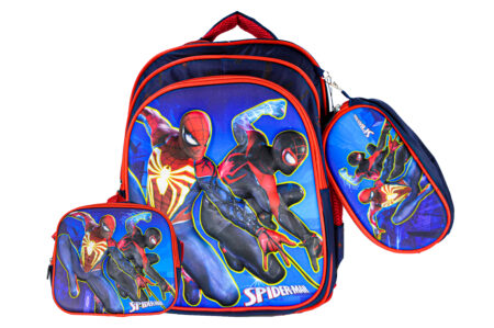 Sac à Dos Spiderman 16"+ Lunchbox et Trousse