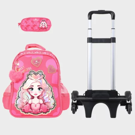 Sac à dos scolaire 17" 2 pièces  GB5043TB – Trousse – Chariot vendu séparément