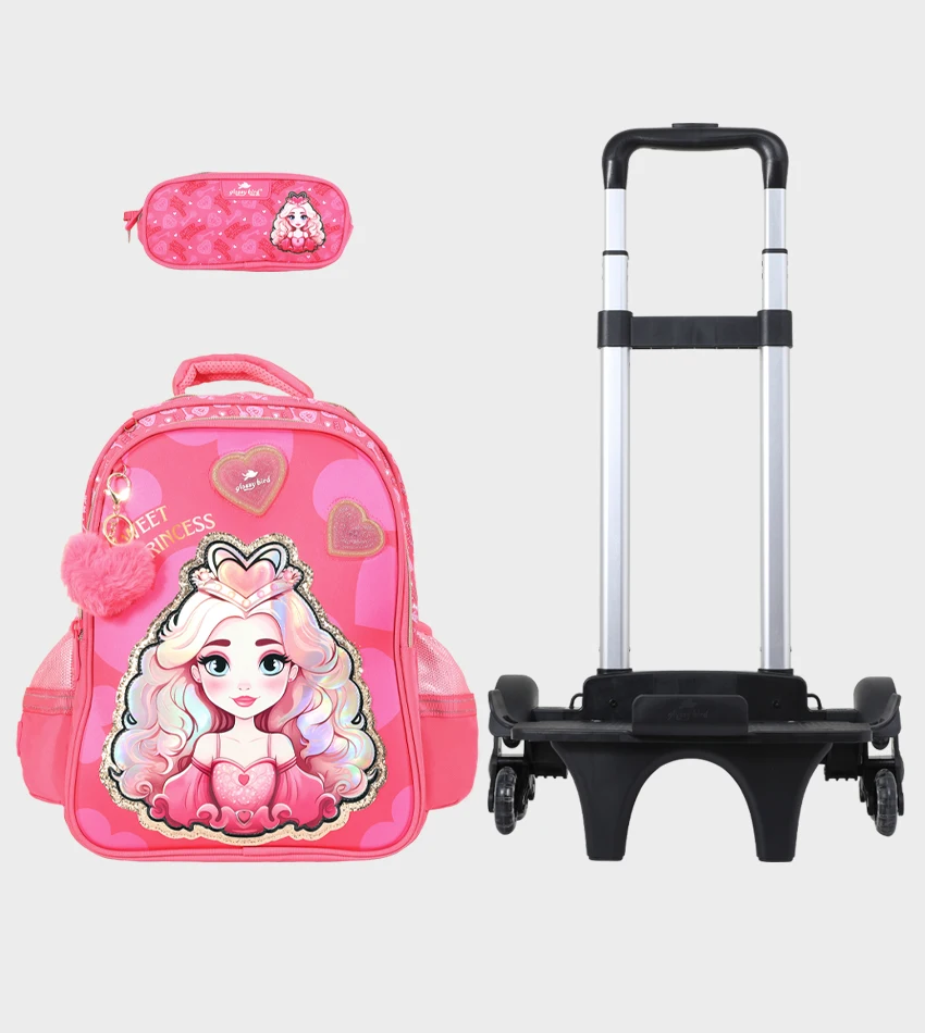 Sac à dos scolaire 17" 2 pièces  GB5043TB – Trousse – Chariot vendu séparément