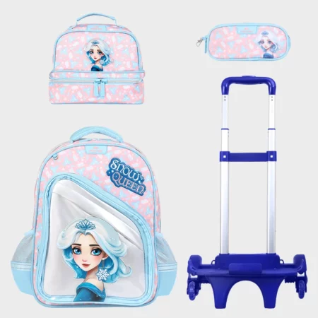 Sac à dos scolaire 17" 3 pièces GB5376TB – Trousse + Sac repas – Chariot vendu séparément