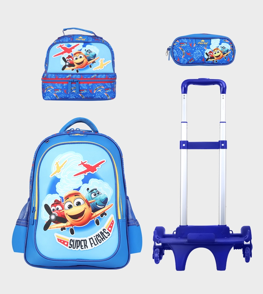 Sac à dos scolaire 17" 3 pièces GB5391TB – Trousse + Sac repas – Chariot vendu séparément