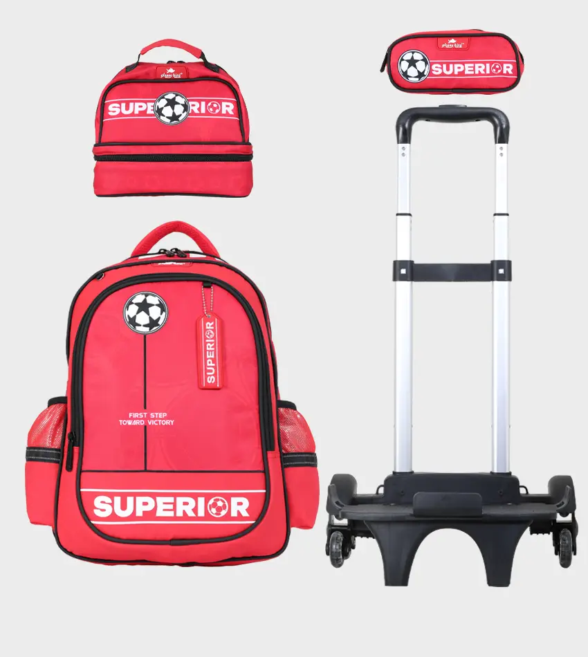 Sac à dos scolaire 17" 3 pièces  GB5397TB – Trousse + Sac repas – Chariot vendu séparément