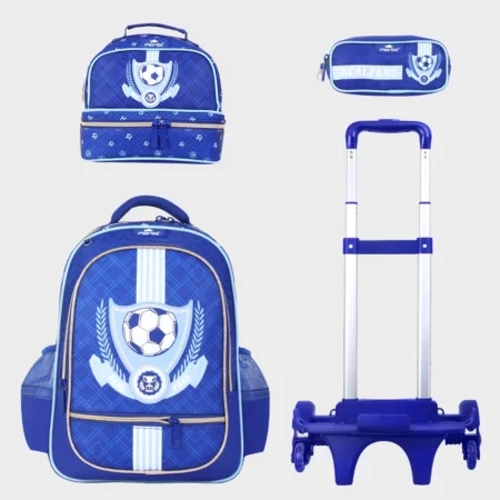 Sac à dos scolaire 17" 3 pièces GB5401TB  – Trousse + Sac repas – Chariot vendu séparément