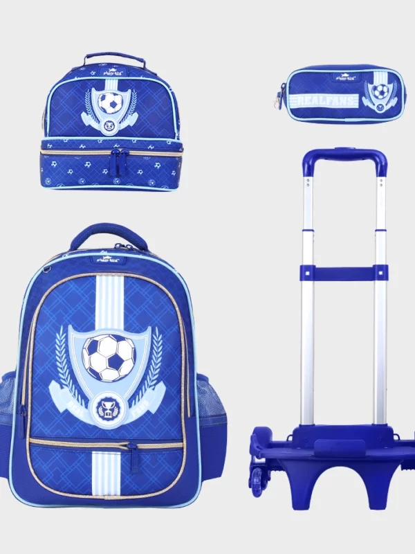 Sac à dos scolaire 17" 3 pièces GB5401TB – Trousse + Sac repas – Chariot vendu séparément