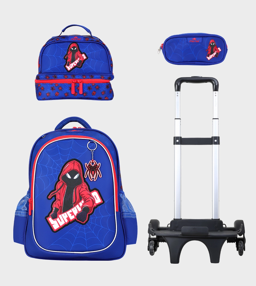 Sac à dos scolaire 17" 3 pièces  GB5403TB – Trousse + Sac repas – Chariot vendu séparément
