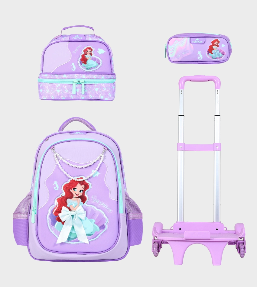 Sac à dos scolaire 17" 3 pièces  GB5405TB  – Trousse + Sac repas – Chariot vendu séparément