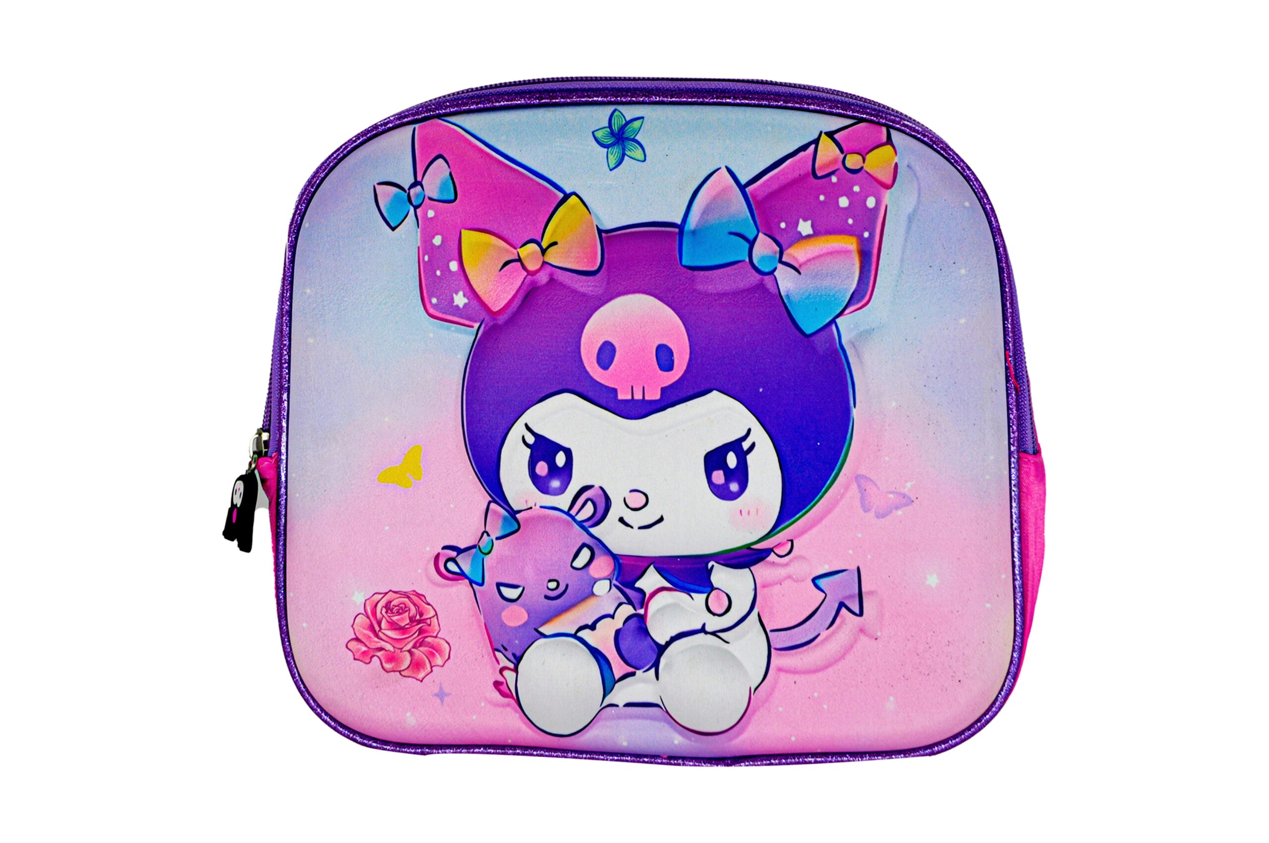 Sac à Dos Kuromi 16"+ Lunchbox et Trousse – Image 3