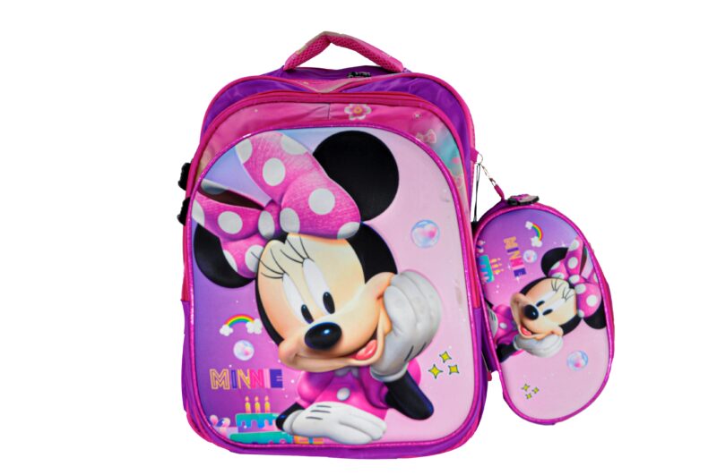 Sac à Dos Minnie Mouse 16"+ Lunchbox et Trousse – Image 2