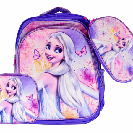 Sac à Dos Elsa 16"+ Lunchbox et Trousse