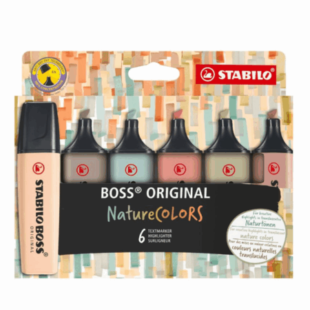 STABILO BOSS BUREAU - SET DE 6 NATURE