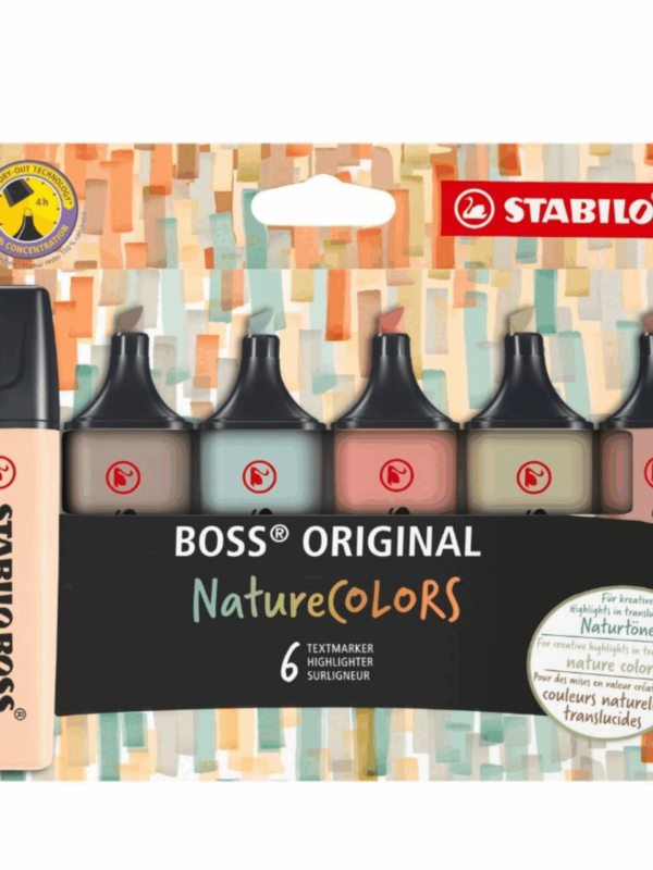 STABILO BOSS BUREAU - SET DE 6 NATURE