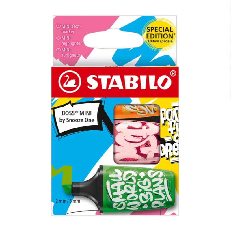 STABILO BOSS BUREAU MINI - SET DE 3 SNOOZE ONE
