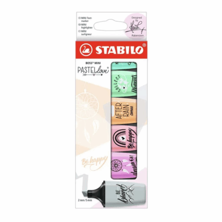 STABILO BOSS BUREAU MINI - SET DE 6 PASTEL LOVE