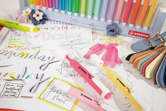 Surligneur format stylo STABILO swing cool PastelPochette de 4 surligneurs rose+ lilas + turquoise + menthe 275/4-08 – Image 8