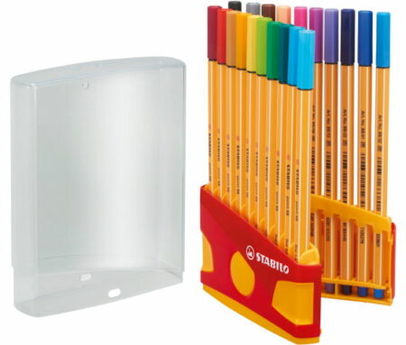 Stylo-feutre pointe fine STABILO point 88ColorParade de 20 stylos-feutres 8820-03