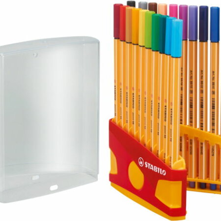 Stylo-feutre pointe fine STABILO point 88ColorParade de 20 stylos-feutres 8820-03