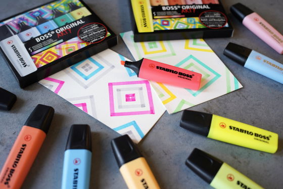 Surligneur pointe biseautée STABILO BOSS ORIGINAL ARTYSet de bureau de 23 surligneurs EO7023-01-5-20 – Image 9