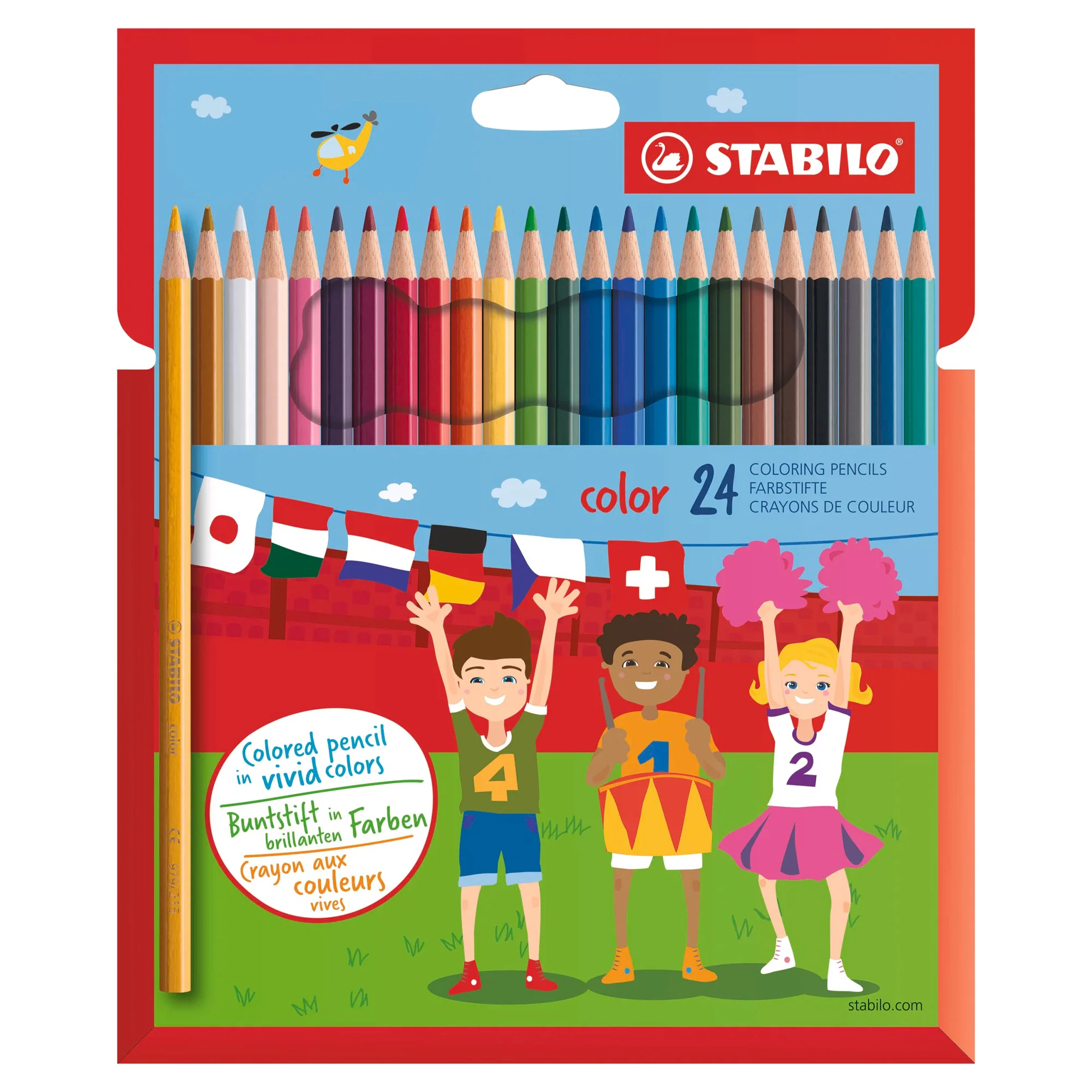 stabilo-colored-pencil-pack-24-colors-1 Pochette de 24 crayons de couleur STABILO color 1924/77-11 – Image 1