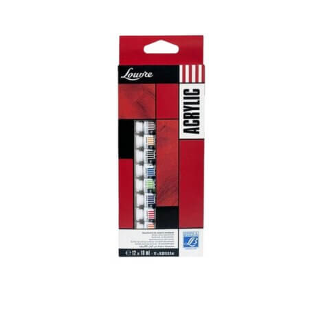 Set acrylique LOUVRE 12 tubes de 10ml