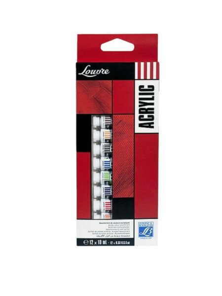 Set acrylique LOUVRE 12 tubes de 10ml