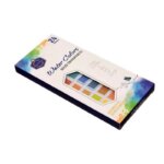 Aquarelle solide 24 couleurs transparente en coffret compact