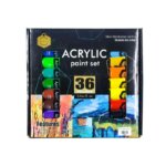 Peinture acrylique 36 couleurs 30ml – Coffret d'artiste