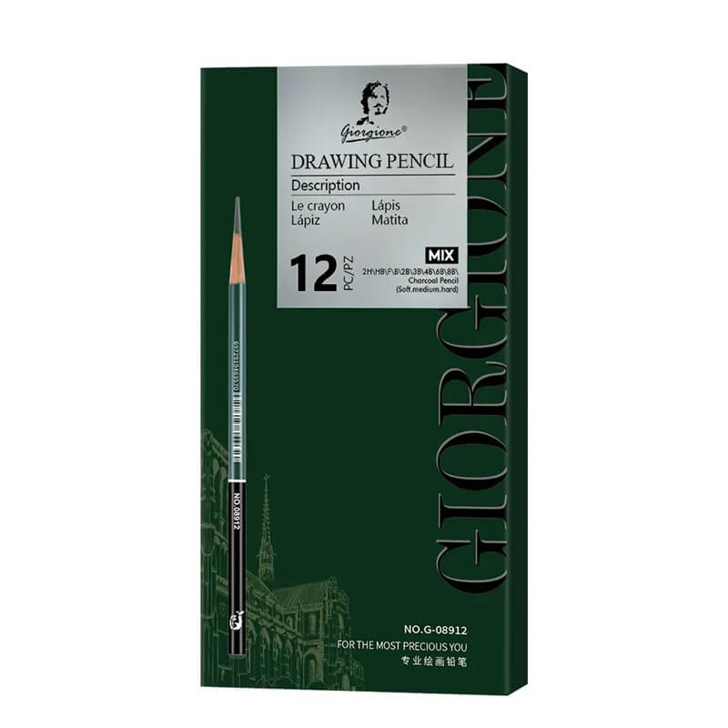 Set crayons mixte Giogione 12 pièces