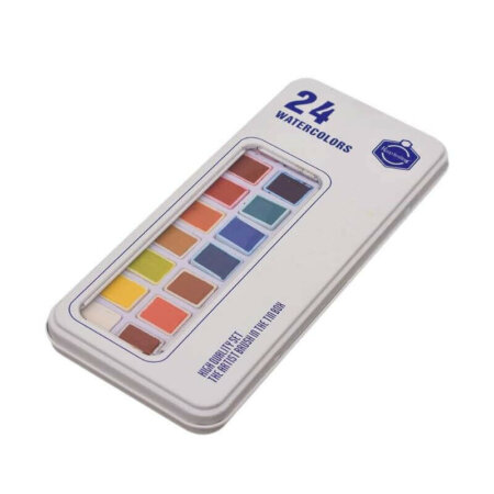 WATER COLORS SOLID TRANSPARENT 24 COLOURS