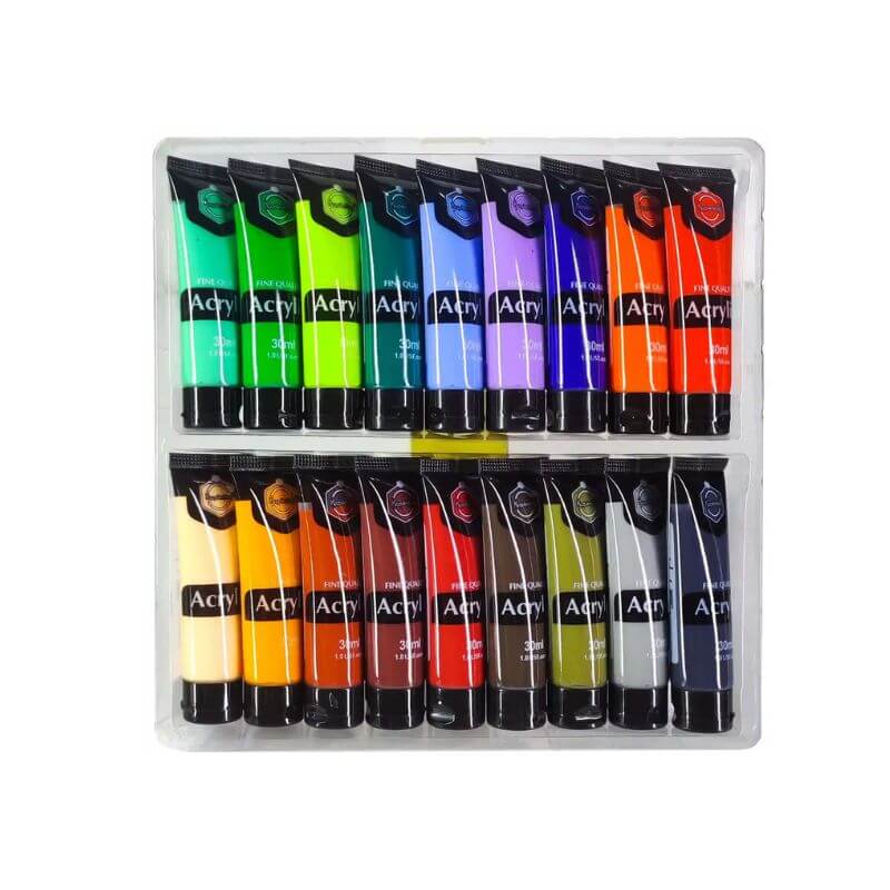 Peinture acrylique 36 couleurs 30ml – Palette Complète XXL – Image 3