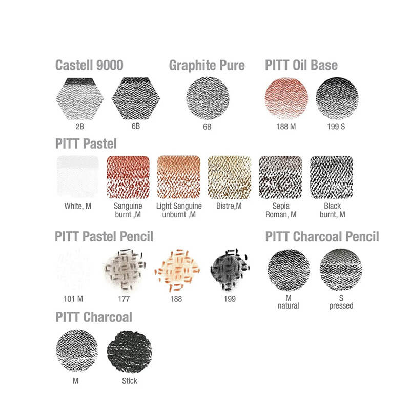 Set Pitt Monochrome Faber-Castell 33 Pièces – Boîte Artiste – Image 2
