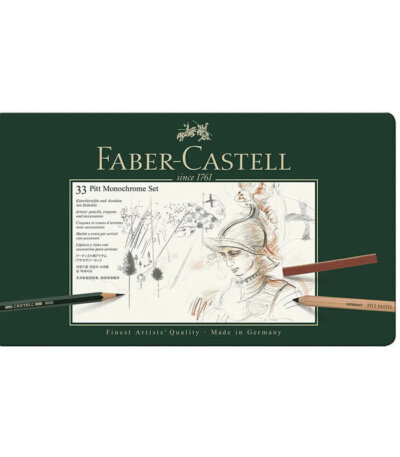 Set Pitt Monochrome Faber-Castell 33 pièces