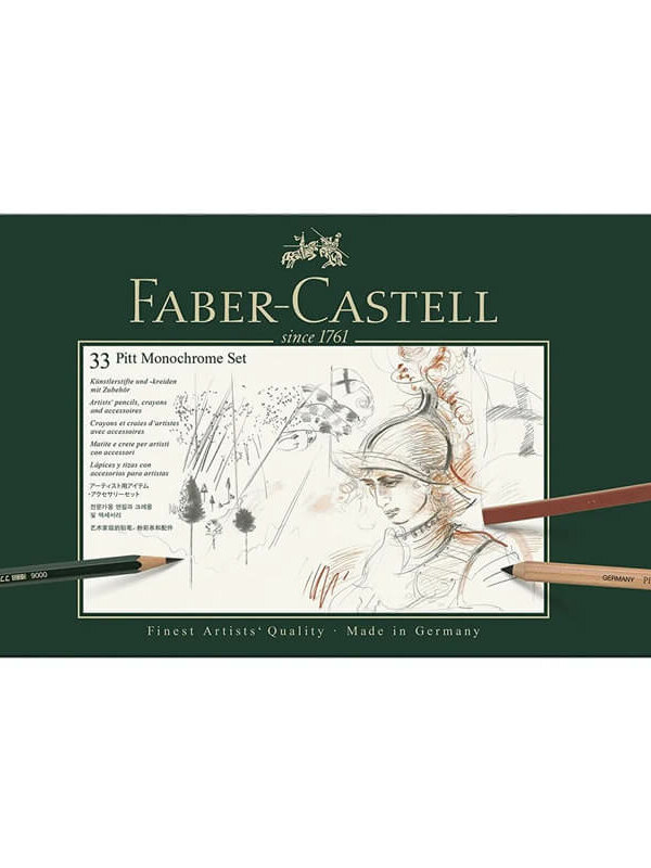 Set Pitt Monochrome Faber-Castell 33 pièces