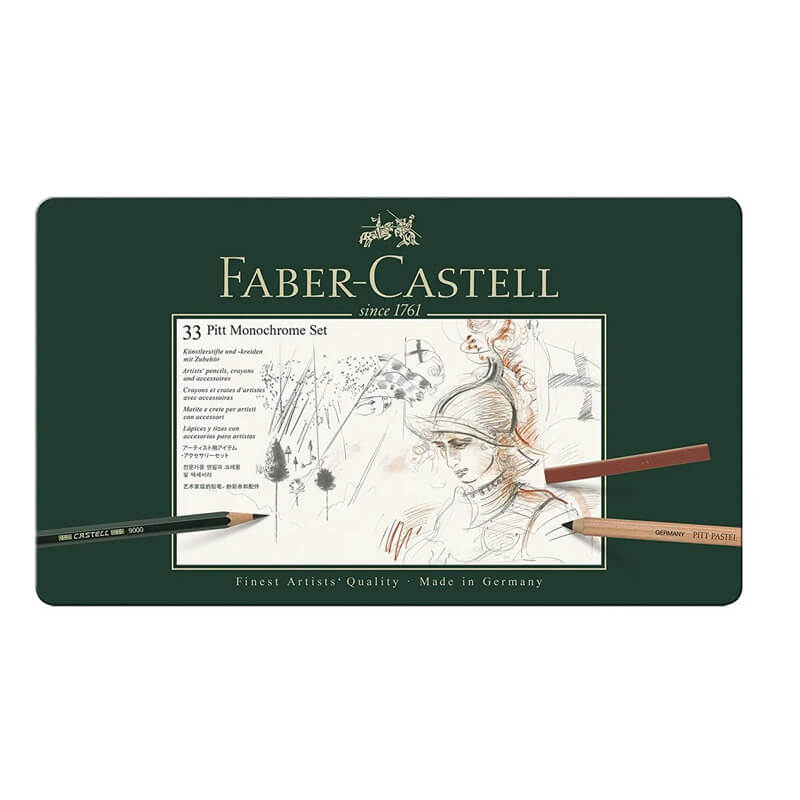 Set Pitt Monochrome Faber-Castell 33 pièces