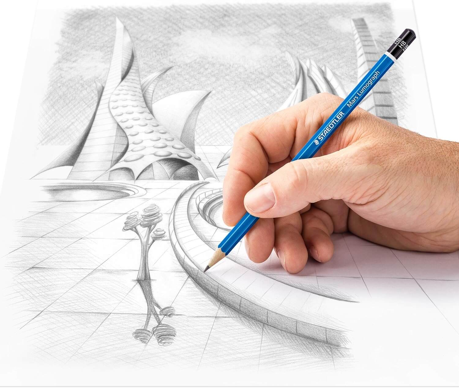 Crayon Lumograph Staedtler boîte12 – Set Graphite Complet – Image 4