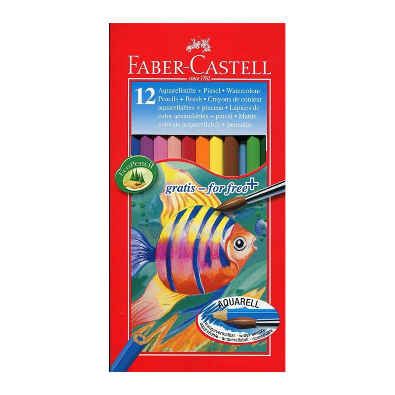Crayon Aqua Faber-Castell 12 couleurs