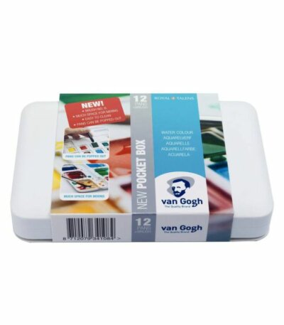 Boîte aquarelle Van Gogh 12 godets avec 3 couleurs offertes
