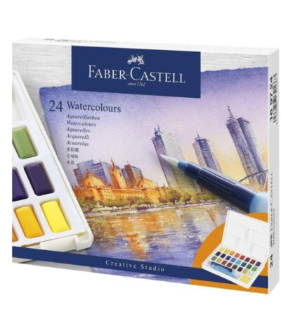 Boîte de 24 Aquarelles en godets – Faber-Castell
