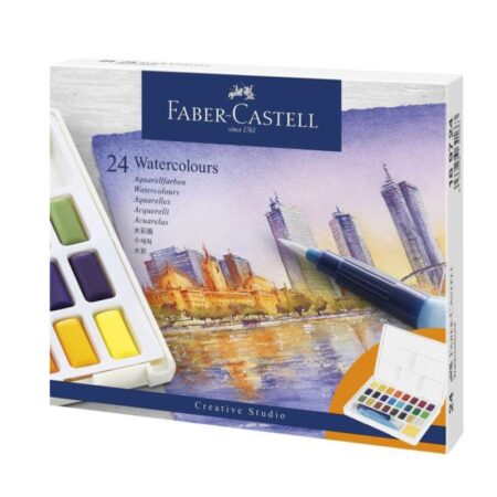 Boîte de 24 Aquarelles en godets – Faber-Castell